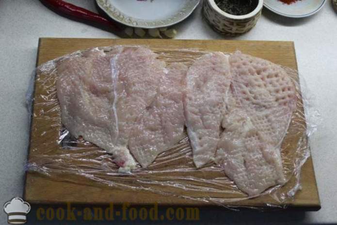 Домашна пилешко руло във фолио - как да се направи пилешко руло като у дома си, стъпка по стъпка рецепти снимки