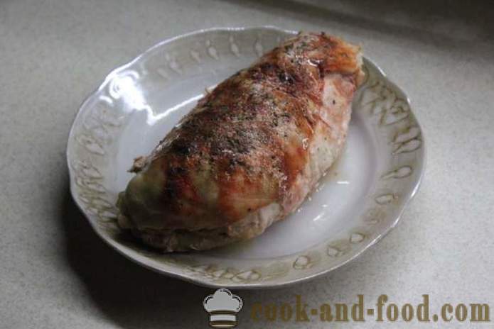 Домашна пилешко руло във фолио - как да се направи пилешко руло като у дома си, стъпка по стъпка рецепти снимки
