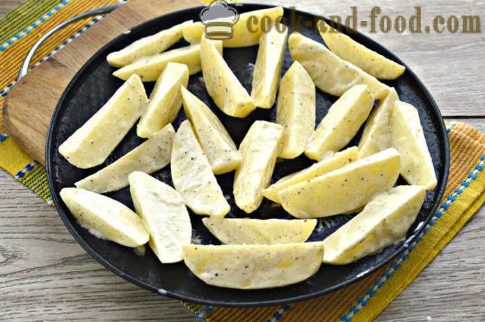 Картофи с майонеза във фурната - като печени картофи на фурна с майонеза, стъпка по стъпка рецепти снимки