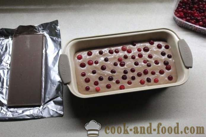 Cranberry кифли с шоколад на кисело мляко - как да се готвя торти с шоколад и боровинки, със стъпка по стъпка рецепти снимки