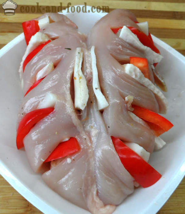 Шпеков пилешки гърди в бира - как да се готвя пилешки гърди във фурната, с една стъпка по стъпка рецепти снимки