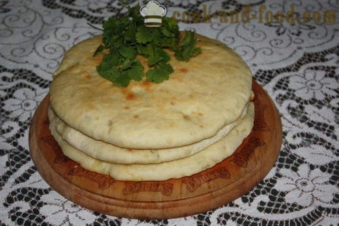 Ualibah сирене - домашно приготвени пайове Осетия как да се готвя Осетия баница, с една стъпка по стъпка рецепти снимки