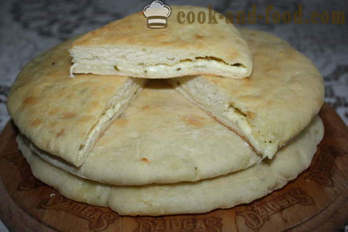 Ualibah сирене - домашно приготвени пайове Осетия как да се готвя Осетия баница, с една стъпка по стъпка рецепти снимки