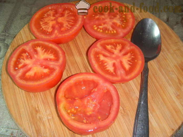 Домати пълнени с кайма във фурната - как да се направи пълнени домати, стъпка по стъпка рецепти снимки