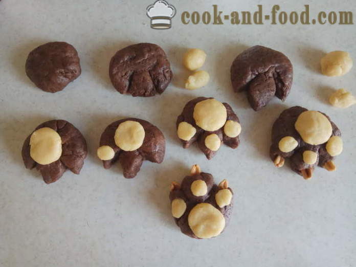 Шоколад натруфен за Хелоуин - как да се направи бисквитки за Хелоуин с ръцете си, стъпка по стъпка рецепти снимки