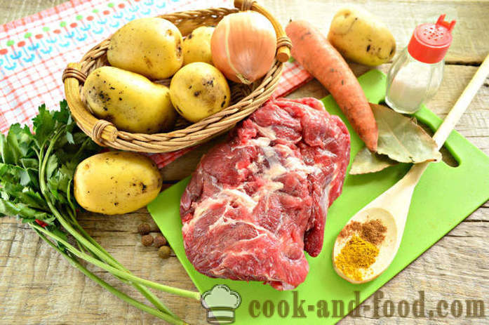 Супа shourpa говеждо месо у дома - как да варя Shurpa у дома си, стъпка по стъпка рецепти снимки