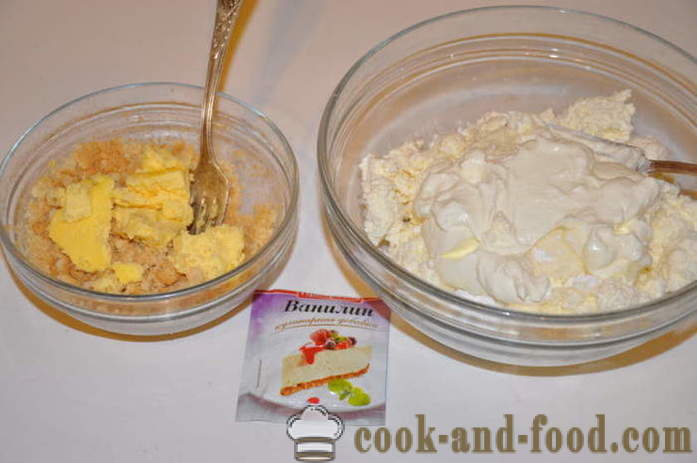 Изварата десерт без печене - как да се готвя чийзкейк десерт с желатин като у дома си, стъпка по стъпка рецепти снимки