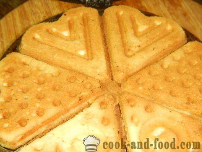 Cookies във формата на триъгълници на газ веднага след като - как да се готвя бисквити в етапа на форми по стъпка рецепти снимки