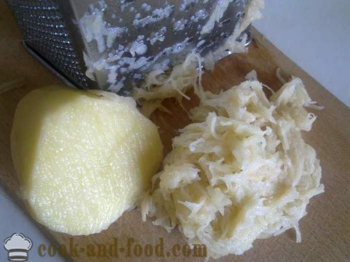 Готвене на настъргани сурови картофи със сирене и чесън - как да се готви вкусно готвене на картофи във фурната, с една стъпка по стъпка рецепти снимки