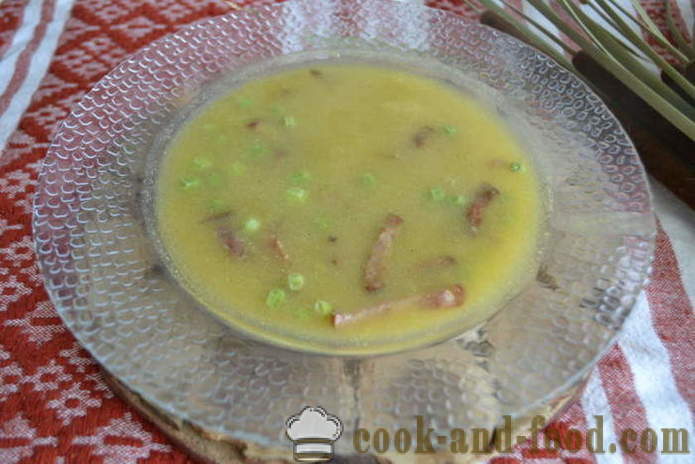 Delicious зеленчукова супа с пушено месо - как да се готвя зеленчукова супа, стъпка по стъпка рецепти снимки