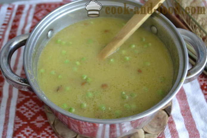 Delicious зеленчукова супа с пушено месо - как да се готвя зеленчукова супа, стъпка по стъпка рецепти снимки