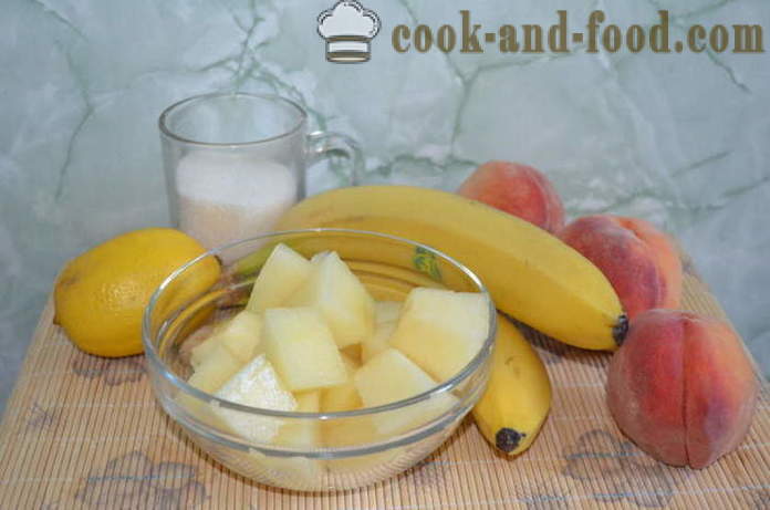 Сладолед шербет пъпеш, праскова и банан - как да се направи шербет у дома си, стъпка по стъпка рецепти снимки