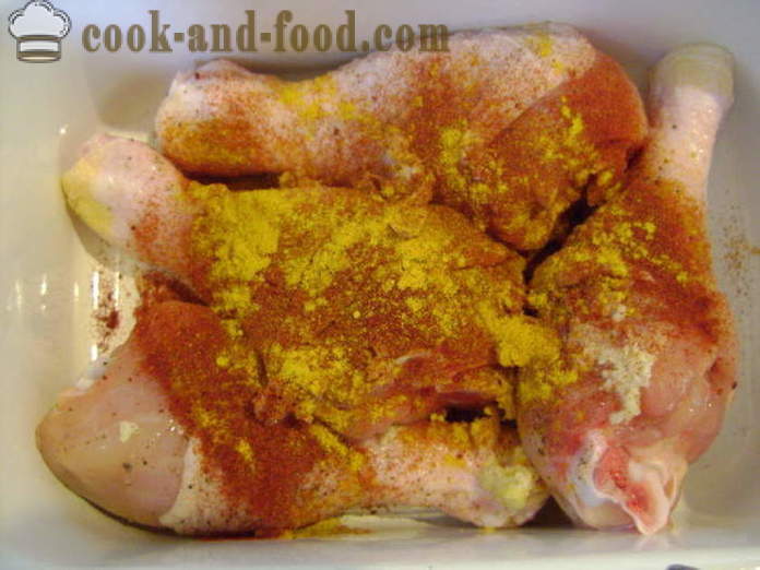 Печени пилешки кълки - как да се готви вкусни пилешки кълки във фурната, с една стъпка по стъпка рецепти снимки