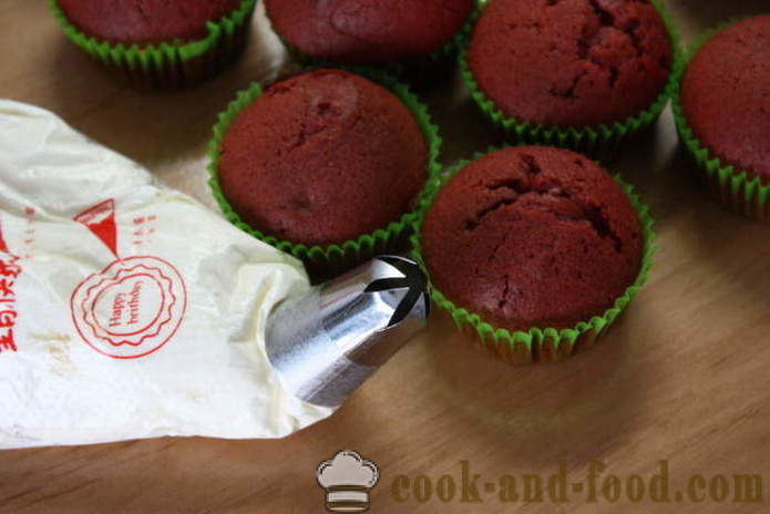 Червени и бели тарталети - как да се направи червени кексчета у дома, стъпка по стъпка рецепти снимки