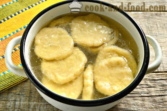 Haltama супа или кнедли с агнешко и бульон - като готвач вкусна курбан, стъпка по стъпка рецепти снимки