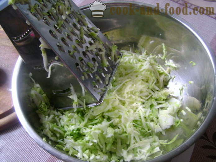 Растителни котлети от млад зеле и тиквички - Как да се готви котлети на млад зеле и тиквички, с една стъпка по стъпка рецепти снимки