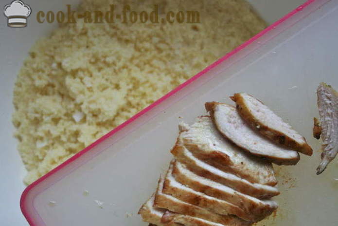Delicious кус-кус с пиле рецепта - как да се готви кус-кус в тенджера, с една стъпка по стъпка рецепти снимки