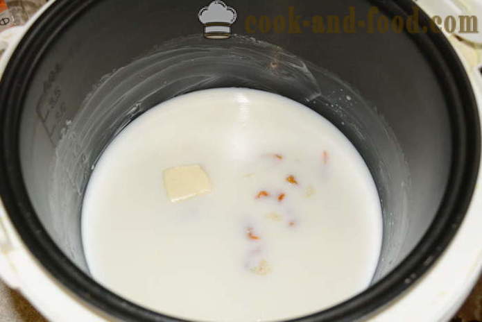 Delicious ориз овесена каша с мляко в multivarka - как да варя ориз овесена каша мляко, стъпка по стъпка рецепти снимки