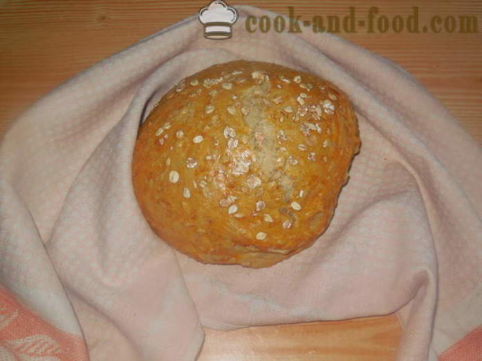 Домашен хляб с овесени ядки във водата - как да се пекат овесена каша хляб във фурната, с една стъпка по стъпка рецепти снимки