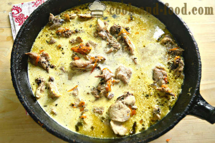 Вкусна сос от пиле с макарони или елда - как да се готви вкусно пиле сос, стъпка по стъпка рецепти снимки