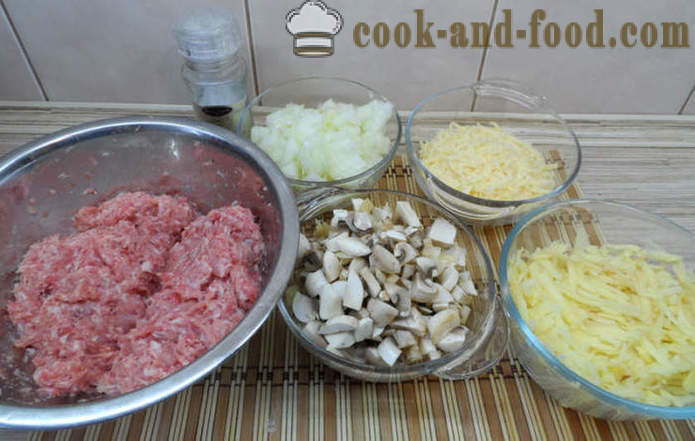 Бутер тесто банички във фурната запечени с гъби и сос - как да се готви сочни кюфтета във фурната, с една стъпка по стъпка рецепти снимки