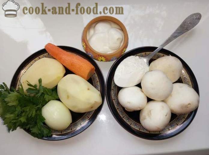 Гъбена супа в Карпатите - как да се готвя гъби yushku гъби, стъпка по стъпка рецепти снимки