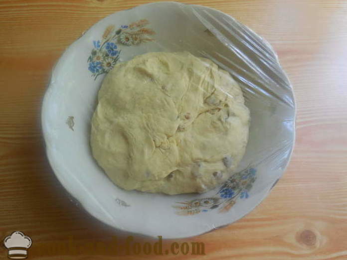 Начало украински хляб с бекон и свинска мас - как да се пекат хляб в пещта за хляб в дома, стъпка по стъпка рецепти снимки