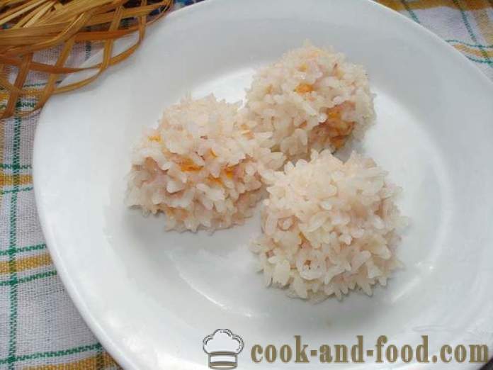 Диетични кюфтета за няколко - как да се готвя кюфтета с ориз и кайма в multivarka, стъпка по стъпка рецепти снимки