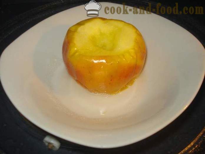 Печени ябълки в микровълновата - как да се готвя ябълки в микровълнова фурна, стъпка по стъпка рецепти снимки