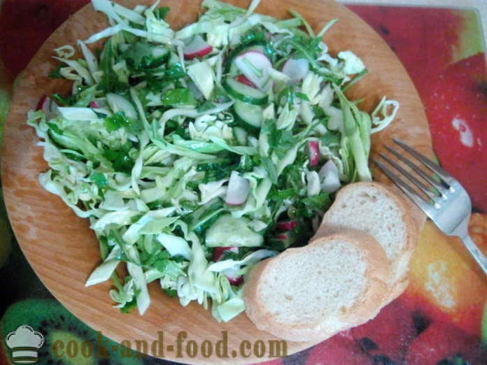 Най-вкусна салата с рукола и зеленчуци - как да се подготви салата от рукола, стъпка по стъпка рецепти снимки