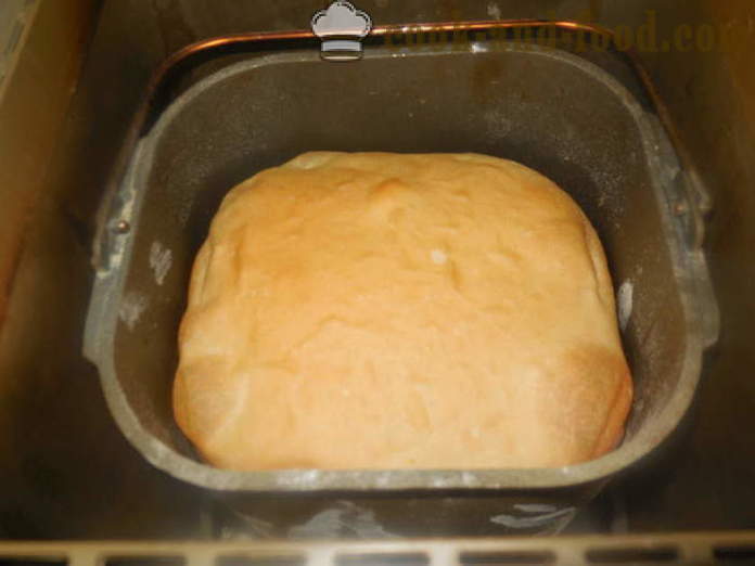 Сирене хляб върху серумния машина хляб - как да се пекат хляб в машина хляб с крема сирене на серум, стъпка по стъпка рецепти снимки