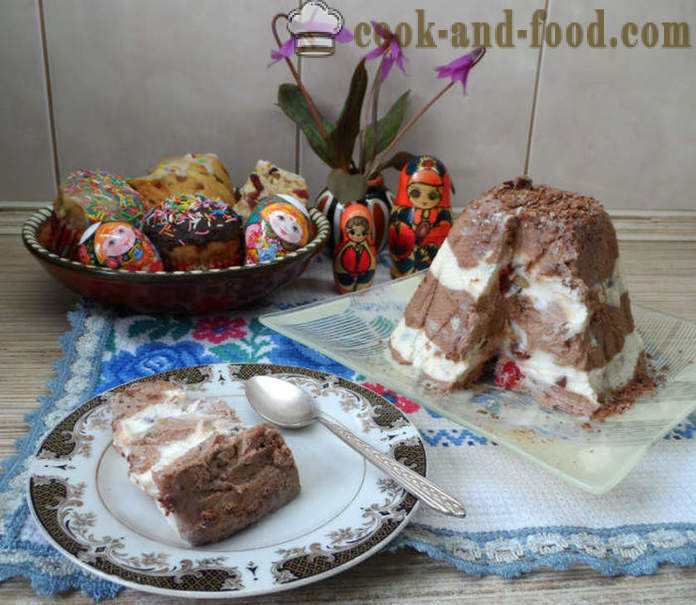 Цар Великден извара с шоколад, кондензирано мляко и яйца не - как да се готви на кралското Великден у дома си, стъпка по стъпка рецепти снимки