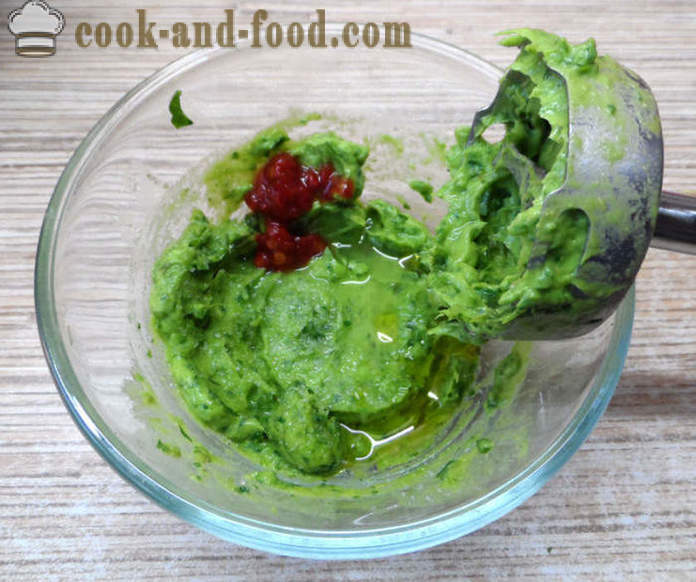 Green гуакамоле сос класически - как да се направи гуакамоле авокадо у дома, стъпка по стъпка рецепти снимки