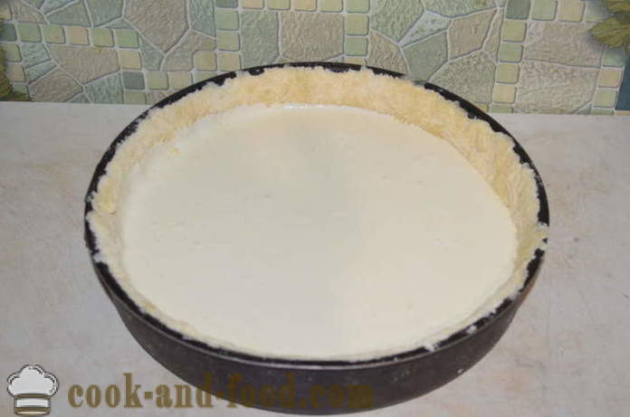 Цар чийзкейк с крема сирене на фурна - как да се готвя пай тесто със сирене, стъпка по стъпка рецепти снимки
