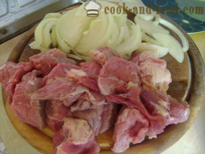Гъста супа гулаш унгарски - как да се готви супа гулаш с говеждо месо, стъпка по стъпка рецепти снимки