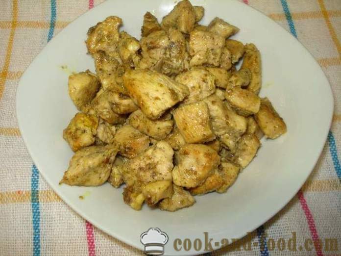Вкусни пиле плънка - как да се готвя за пълнене пиле, стъпка по стъпка рецепти снимки