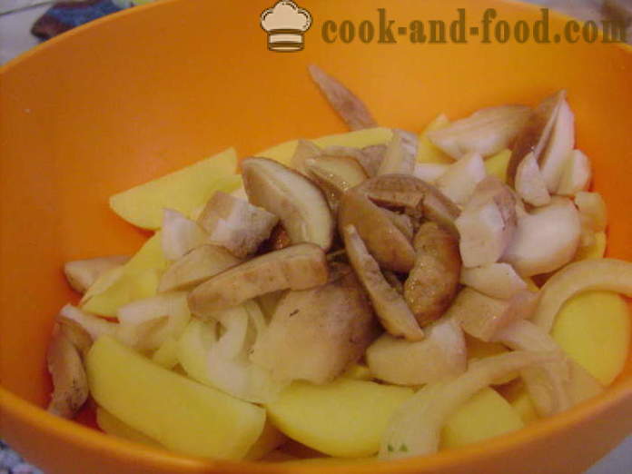 Картофи запечени на фурна с гъби и сметана - колко вкусни печени картофи на фурна, с една стъпка по стъпка рецепти снимки