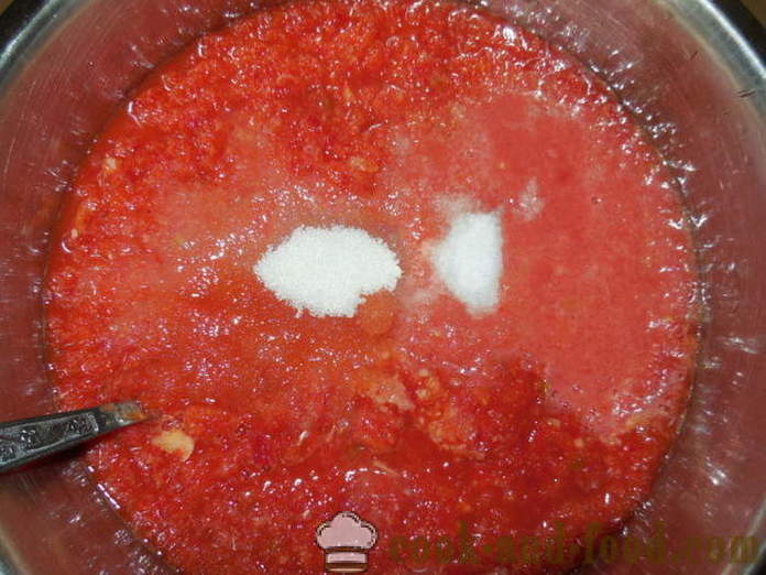 Лютивка вкусно домати, звънец и люти чушки без готвене - как да се готвя Лютивка пипер и домати