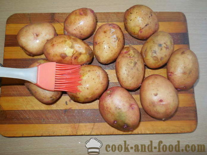 Печени картофи в якетата си във фурната - вкусни печени картофи в кожите им във фурната, с една стъпка по стъпка рецепти снимки