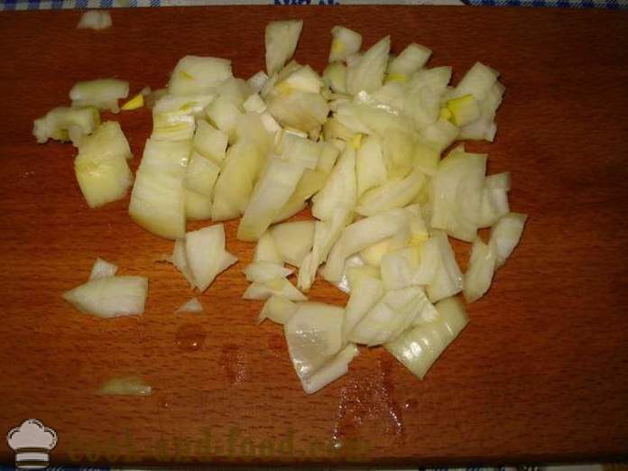 Пържени картофи с лук - как да се готвя пържени картофи с лук в тиган, стъпка по стъпка рецепти снимки