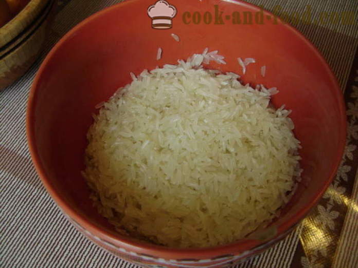 Delicious ронлива ориз гарнитура - как да се готви хрупкав ориз гарнитура на китайски, стъпка по стъпка рецепти снимки