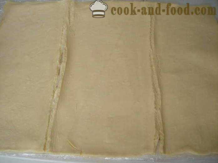 Колбаси в бутер тесто във фурната - как да се готвя колбаси в бутер тесто, с една стъпка по стъпка рецепти снимки