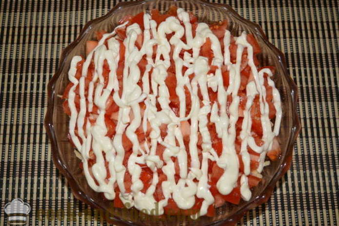Салата с раци пръчки, домати, сирене и яйца - как да се готви вкусно салата от раци пръчки, стъпка по стъпка рецепти снимки