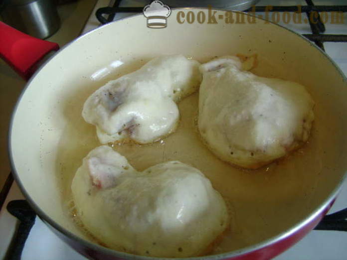 Пилешки крилца в тесто в тигана - как да се готвя пилешки крилца в тесто, с една стъпка по стъпка рецепти снимки
