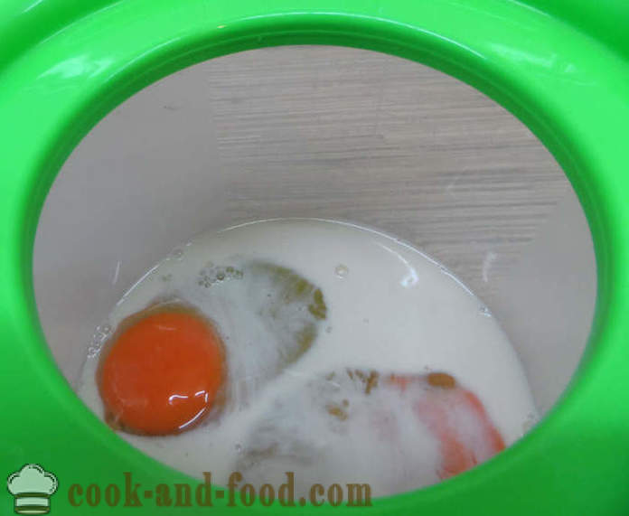 Steam омлет в multivarka с мляко и зеленчуци - как да се готвя бъркани яйца за една двойка, с една стъпка по стъпка рецепти снимки