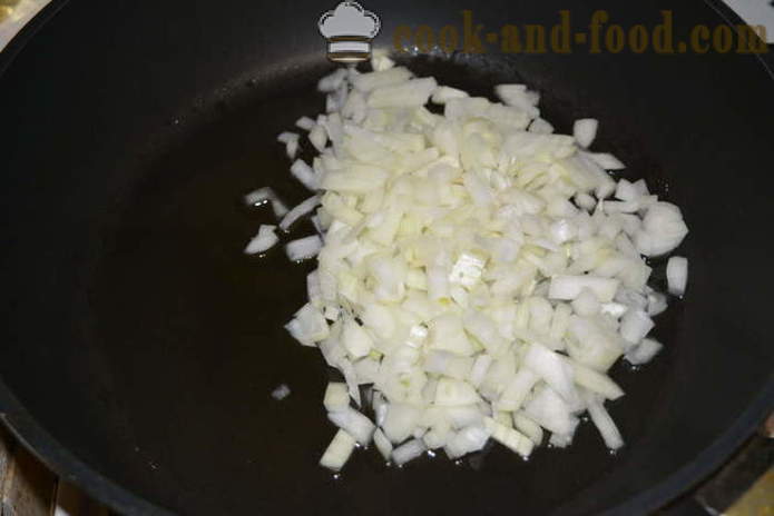 Макарони готвене с кайма и сос бешамел - как да се готвя паста готвене във фурната, с една стъпка по стъпка рецепти снимки