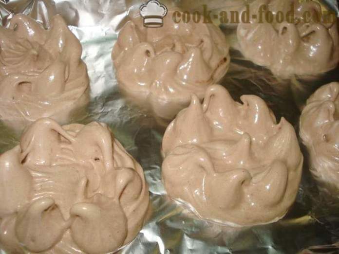 Шоколадова целувка с ядки - как да правят шоколад меренге у дома, стъпка по стъпка рецепти снимки