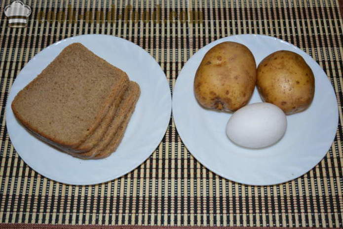 Горещи сандвичи с настъргани сурови картофи - Как да направим горещи сандвичи в тигана, стъпка по стъпка рецепти снимки