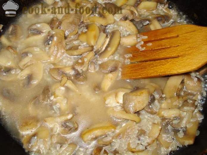 Mushroom ризото с гъби - как да се готви ризото у дома си, стъпка по стъпка рецепти снимки