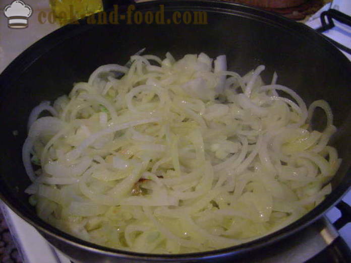Вкусна рецепта brotoly задушено с лук и зеленчуци - готвене brotola риба с майонеза, стъпка по стъпка рецепти снимки